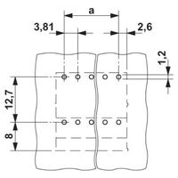 フエニックス・コンタクト プリント基板用コネクタ ソケット 12極2列 MCD 1，5/12ーG1ー3，81 1セット(50個)（直送品）