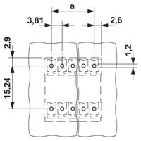 フエニックス・コンタクト プリント基板用コネクタ ソケット 15極2列 MCDV 1，5/15ーG1ー3，81 1セット(50個)（直送品）