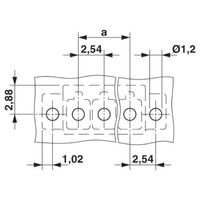 プリント基板用コネクタ ソケット 極数4 リフロー対応 MCV 0，5/ 4ーGー2，54 P20THRR24C1 1セット(315個)（直送品）