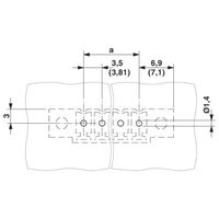 プリント基板用コネクタ ソケット 極数3 リフロー対応 MCV 1，5/ 3ーGFー3，5 P14 THRR56 1セット(200個)（直送品）