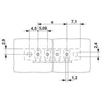 フエニックス・コンタクト プリント基板用コネクタ ソケット 極数4 MCV 1，5/ 4ーGFー5，08 1セット(50個)（直送品）