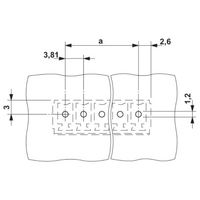 フエニックス・コンタクト プリント基板用コネクタ ソケット 極数6 MCV 1，5/ 6ーGー3，81 1セット(100個)（直送品）