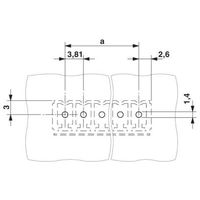 プリント基板用コネクタ ソケット 極数6 リフロー対応 MCV 1，5/ 6ーGー3，81 P26 THRR56 1セット(200個)（直送品）