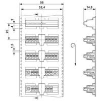 プリント基板用コネクタ ソケット 極数6 MCV 1，5/ 6ーGFLー3，5 THTーR56 1セット(200個)（直送品）