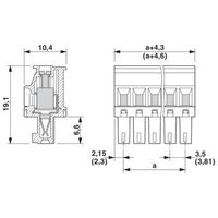 フエニックス・コンタクト プリント基板用コネクタ ねじ接続式プラグ 極数7 MCVR 1，5/ 7ーSTー3，5 1セット(50個)（直送品）