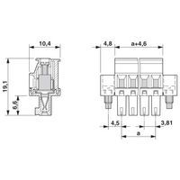 フエニックス・コンタクト プリント基板用コネクタ ねじ接続式プラグ 極数7 MCVR 1，5/ 7ーSTFー3，81 1セット(50個)（直送品）
