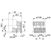 フエニックス・コンタクト プリント基板用コネクタ ソケット 11極2列 MDSTBA 2，5/11ーGー5，08 1セット(50個)（直送品）