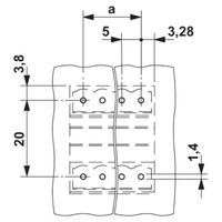 フエニックス・コンタクト プリント基板用コネクタ ソケット 7極2列 MDSTBV 2，5/ 7ーG1 1セット(50個)（直送品）