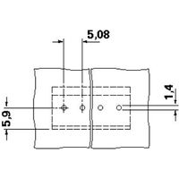 フエニックス・コンタクト プリント基板用端子台 ねじ接続式 極数4 MKDS 2，5/ 4ー5，08 1セット(50個)（直送品）