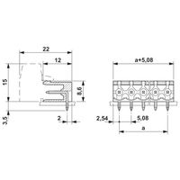 フエニックス・コンタクト プリント基板用コネクタ ソケット 極数7 MSTB 2，5/ 7ーGー5，08 1セット(100個)（直送品）