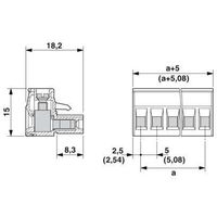 フエニックス・コンタクト プリント基板用コネクタ ねじ接続式プラグ 極数16 MSTB 2，5/16ーST 1セット(50個)（直送品）
