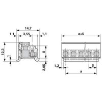 フエニックス・コンタクト プリント基板用コネクタ ねじ接続式プラグ 極数5 PT 1，5/ 5ーPHー5，0 CLIP 1セット(100個)（直送品）