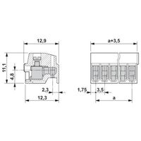 フエニックス・コンタクト プリント基板用コネクタ ねじ接続式 極数10 PT 1，5/10ーPHー3，5 1セット(100個)（直送品）