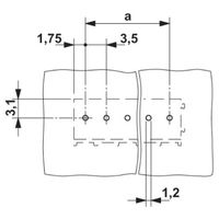 フエニックス・コンタクト プリント基板用端子台 ねじ接続式 極数13 PT 1，5/13ー3，5ーH 1セット(50個)（直送品）
