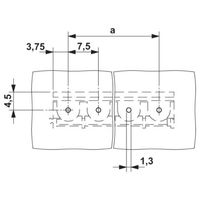 フエニックス・コンタクト プリント基板用端子台 ねじ接続式 極数11 PT 2，5/11ー7，5ーH 1セット(50個)（直送品）