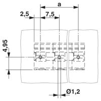 フエニックス・コンタクト プリント基板用端子台 スプリング接続式 極数11 PTS 1，5/11ー7，5ーH 1セット(50個)（直送品）