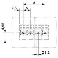 フエニックス・コンタクト プリント基板用端子台 スプリング接続式 極数12 PTS 1，5/12ー5，0ーH 1セット(50個)（直送品）