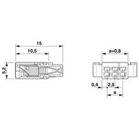 プリント基板用コネクタ スプリング接続式プラグ 極数6 PTSM 0，5/ 6ーPLー2，5 WH 1セット(100個)（直送品）