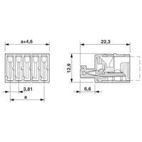 フエニックス・コンタクト プリント基板用コネクタ 圧接接続式プラグ 極数2 QC 0，5/ 2ーSTー3，81 1セット(50個)（直送品）