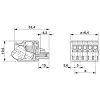 フエニックス・コンタクト プリント基板用コネクタ 圧接接続式プラグ 極数2 QC 1，5/ 2ーST 1セット(50個)（直送品）