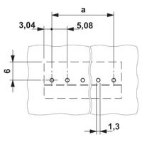 フエニックス・コンタクト プリント基板用端子台 ねじ接続式 極数10 SMKDSN 1，5/10ー5，08 1セット(100個)（直送品）