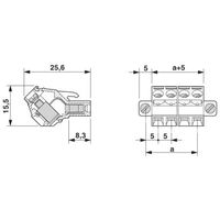 フエニックス・コンタクト プリント基板用コネクタ ねじ接続式プラグ 極数8 SMSTB 2，5/ 8ーSTF 1セット(50個)（直送品）