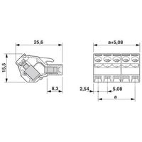 フエニックス・コンタクト プリント基板用コネクタ ねじ接続式プラグ 極数10 SMSTB 2，5/10ーSTー5，08 1セット(50個)（直送品）