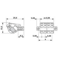 フエニックス・コンタクト プリント基板用コネクタ ねじ接続式プラグ 極数13 SMSTB 2，5/13ーSTFー5，08 1セット(50個)（直送品）