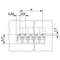 フエニックス・コンタクト プリント基板用端子台 スプリング接続式 極数5 SPTA 1/ 5ー3，5 1セット(50個)（直送品）