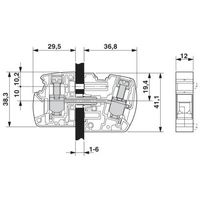 フエニックス・コンタクト パネル貫通端子台 UW 16/S 1セット(50個)（直送品）