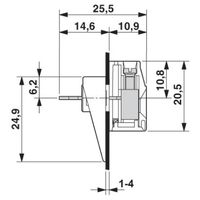 フエニックス・コンタクト パネル貫通端子台 VDFK 4/K 1セット(50個)（直送品）