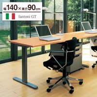 Garage fantoniGT パソコンデスク 幅1400×奥行900×高さ720mm 木目（NF） 1台（直送品）