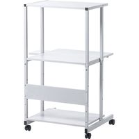 サンワサプライ パソコンラック 幅650×奥行655×高さ1200mm ライトグレー RAC-EC73 1台（直送品）