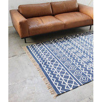 ジャーナルスタンダードファニチャー SONORA RUG ソノラ ラグ 幅2170×奥行1370mm ネイビー 1枚（直送品）