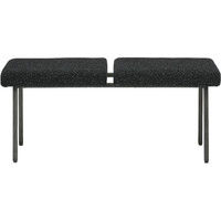 ジャーナルスタンダードファニチャー REGENT BENCH BK リージェント ベンチ 幅1000×奥行350×高さ460mm ブラック 1台（直送品）