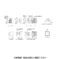 IDEC φ22 LWシリーズ 照光押ボタンスイッチ 正角形 青 LW2LーM1C24MS 1個（直送品）