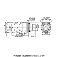 IDEC φ30 TWNシリーズ 照光セレクタスイッチ 3ノッチ 黄 ASLN321120DNY 1個（直送品）