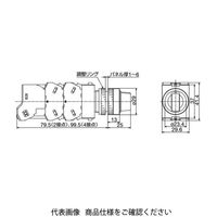 IDEC φ22 TWシリーズ 照光セレクタスイッチ 2ノッチ 青 ASLW211622DS 1個（直送品）