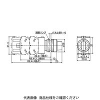 IDEC φ22 TWシリーズ 照光セレクタスイッチ 3ノッチ 黄 ASLW31122DY 1個（直送品）