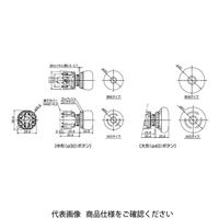 IDEC φ16 XAシリーズ 非常停止用押ボタンスイッチ(ラウンドフォルム形状 分離形) ブライト系赤 XA1EーBV3T12RM 1個（直送品）