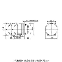 IDEC 押ボタンスイッチ(亜鉛ダイカスト製) 大形 黒 ABD302NB 1セット(2個)（直送品）