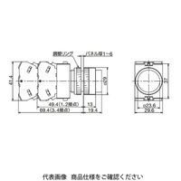 IDEC φ22 TWシリーズ 押ボタンスイッチ 突形 黒 ABW222B 1セット(2個)（直送品）