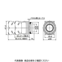 IDEC φ30 TWNシリーズ 押ボタンスイッチ 平形 青 AON210S 1セット(2個)（直送品）