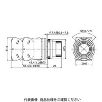 IDEC φ30 TWNシリーズ セレクタ押ボタンスイッチ リング操作形 2ノッチ 黄 ASBN220NーD01Y 1セット(2個)（直送品）