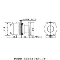 IDEC φ30 TWNシリーズ 押ボタンスイッチ 大形プル形 緑 AZN302NG 1セット(2個)（直送品）