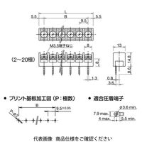 IDEC BPシリーズプリント基板用端子台 5極 BP111Mー5PN10 1セット(20個:10個×2セット)（直送品）