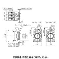 IDEC フラッシュシルエットCWシリーズ 押ボタンスイッチ 丸突形 白 CW1BーA2E20W 1セット(2個)（直送品）