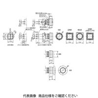 IDEC φ16 H6シリーズ 押ボタンスイッチ 丸形 大形 赤 HA1BーM3C2VR 1セット(2個)（直送品）