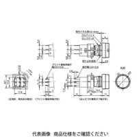 IDEC φ16 H6シリーズ照光ボタンスイッチ 丸形 赤 HA1LーM1C23VR 1セット(2個)（直送品）