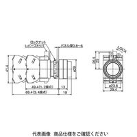 IDEC φ22 HWシリーズ 押ボタンスイッチ 突形 緑 HW1BーA211G 1セット(2個)（直送品）